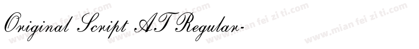 Original Script AT Regular字体转换